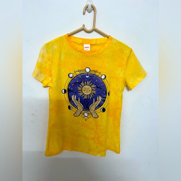 URBANIC - Yellow printed T-Shirt - Picture 2 of 4